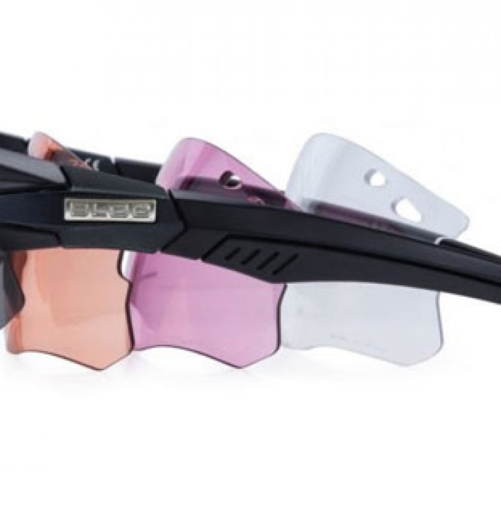 Interchangeable lens cycling glasses